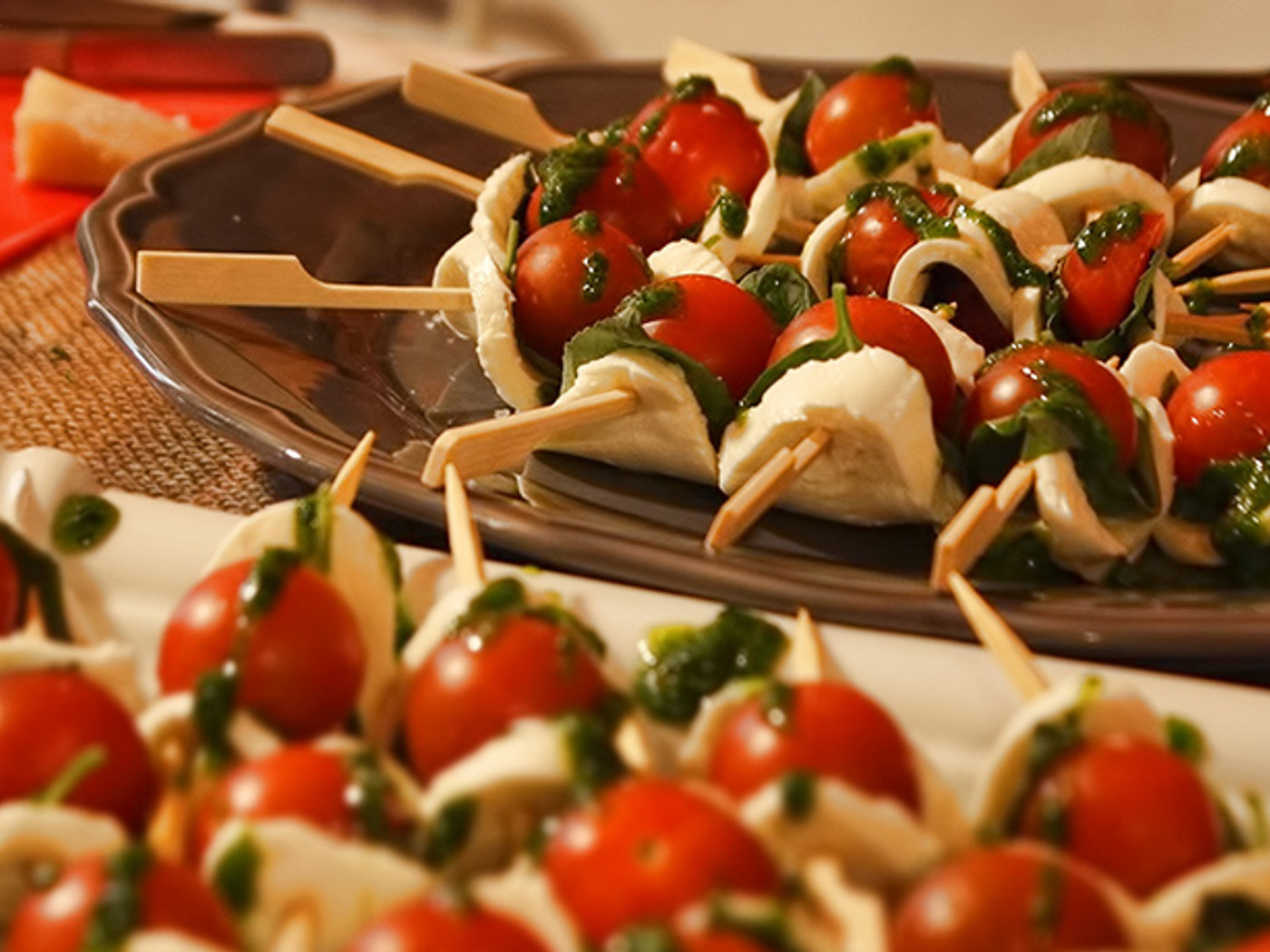 Finger food na cateringovém rautu od PartyStyl